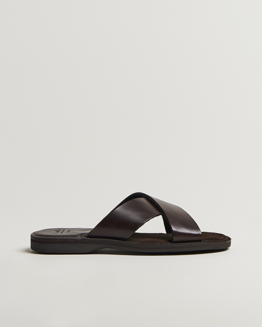 Herre | Loake 1880 | Loake 1880 | Gozo Leather Sandal Dark Brown