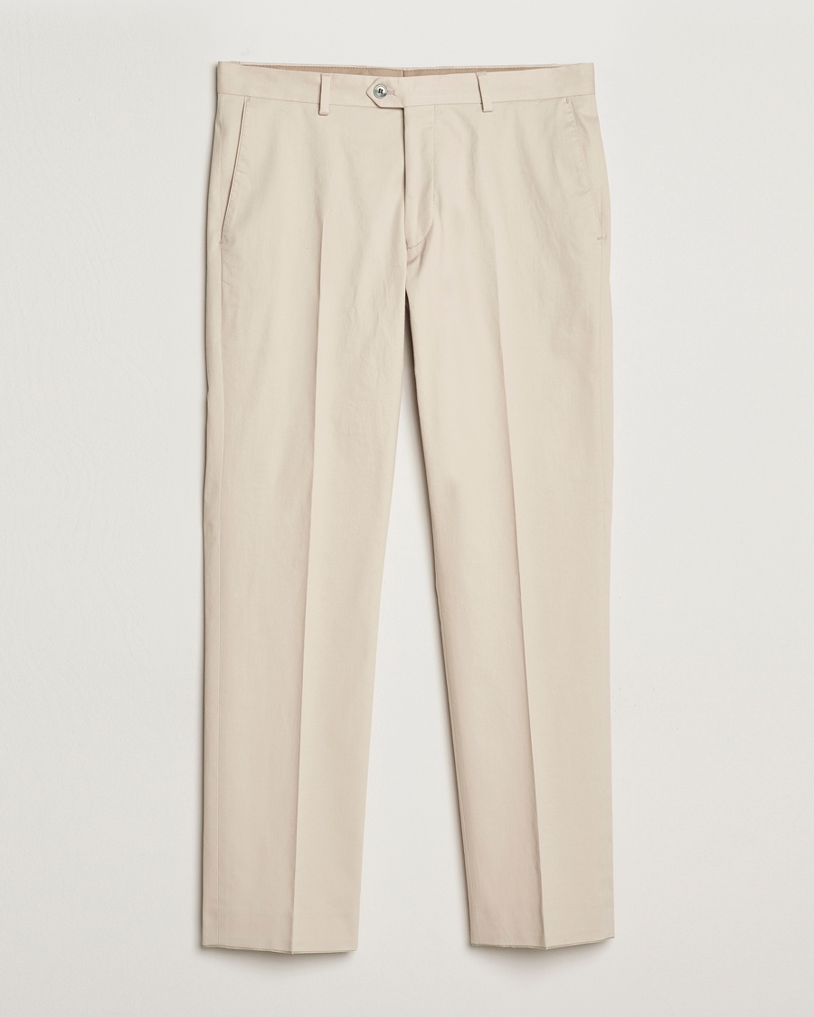 Herre | Jakke og bukse | Oscar Jacobson | Dandy Cotton Trousers Beige