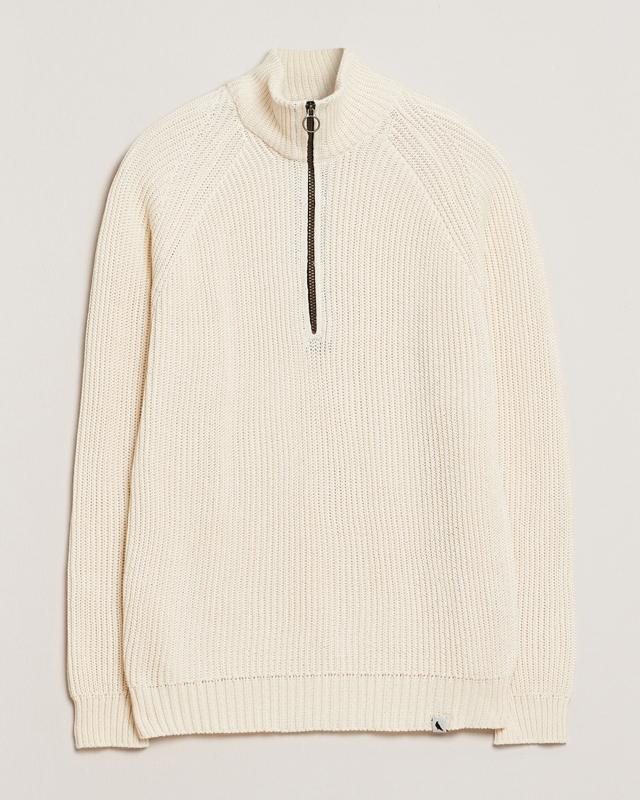 Peregrine Felix Quarter Zip Jumper White – Hvit