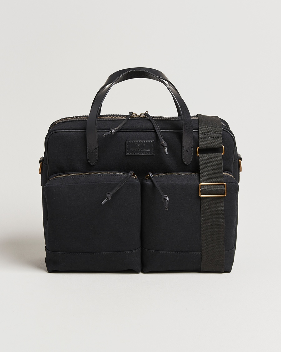 Herre | Dokumentvesker | Polo Ralph Lauren | Commuter Canvas Messenger Bag Black