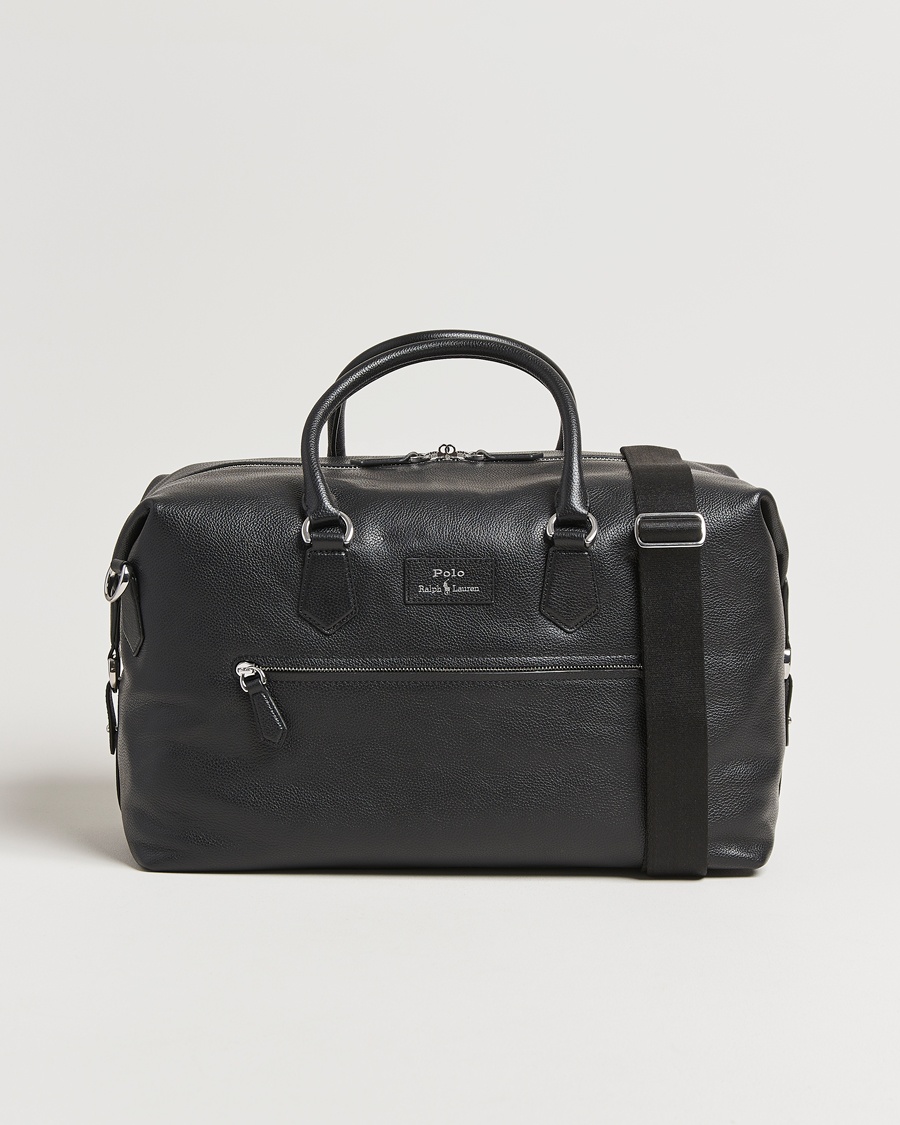 Herre | Weekendbager | Polo Ralph Lauren | Weekendbag Pebble Leather Black