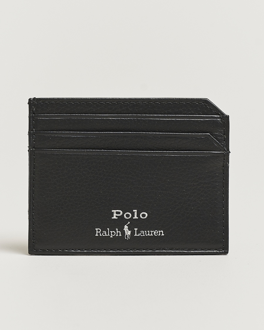 Herre | Tidsbegrenset sesongtilbud | Polo Ralph Lauren | Card Holder Pebble Leather Black