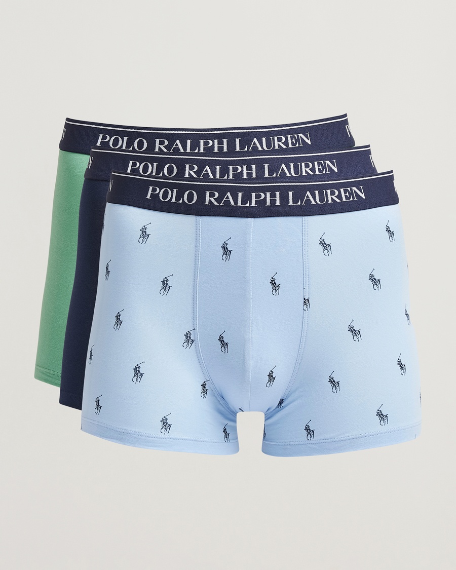 Herre | Undertøy | Polo Ralph Lauren | 3-Pack Trunk Navy/Green/Blue