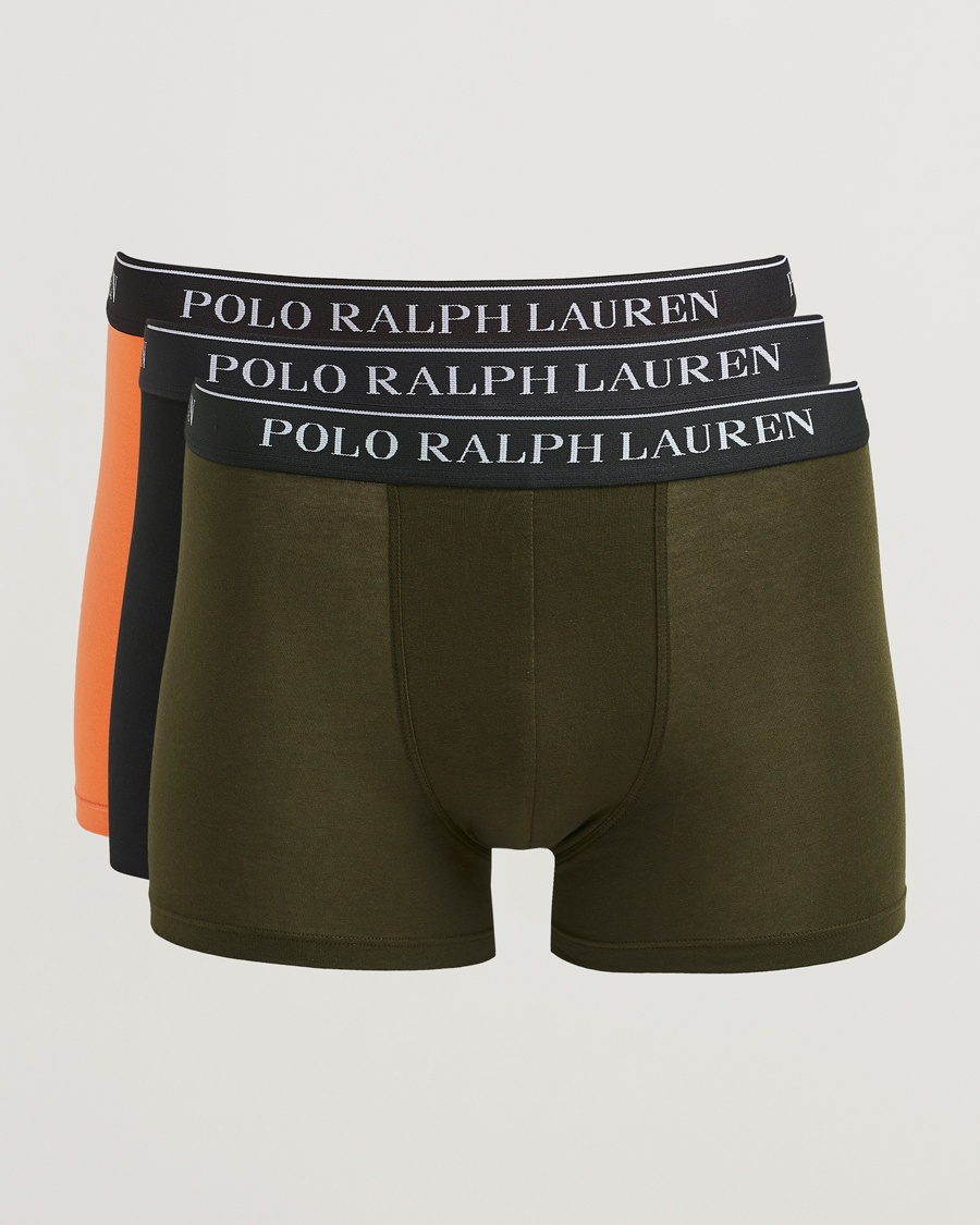 Herre | Undertøy | Polo Ralph Lauren | 3-Pack Trunk Black/Orange/Green
