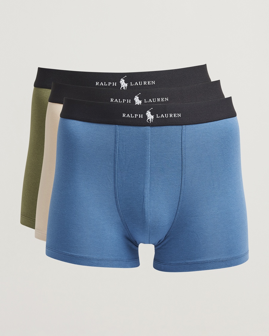 Herre | Undertøy | Polo Ralph Lauren | 3-Pack Trunk Blue/Green/Grey