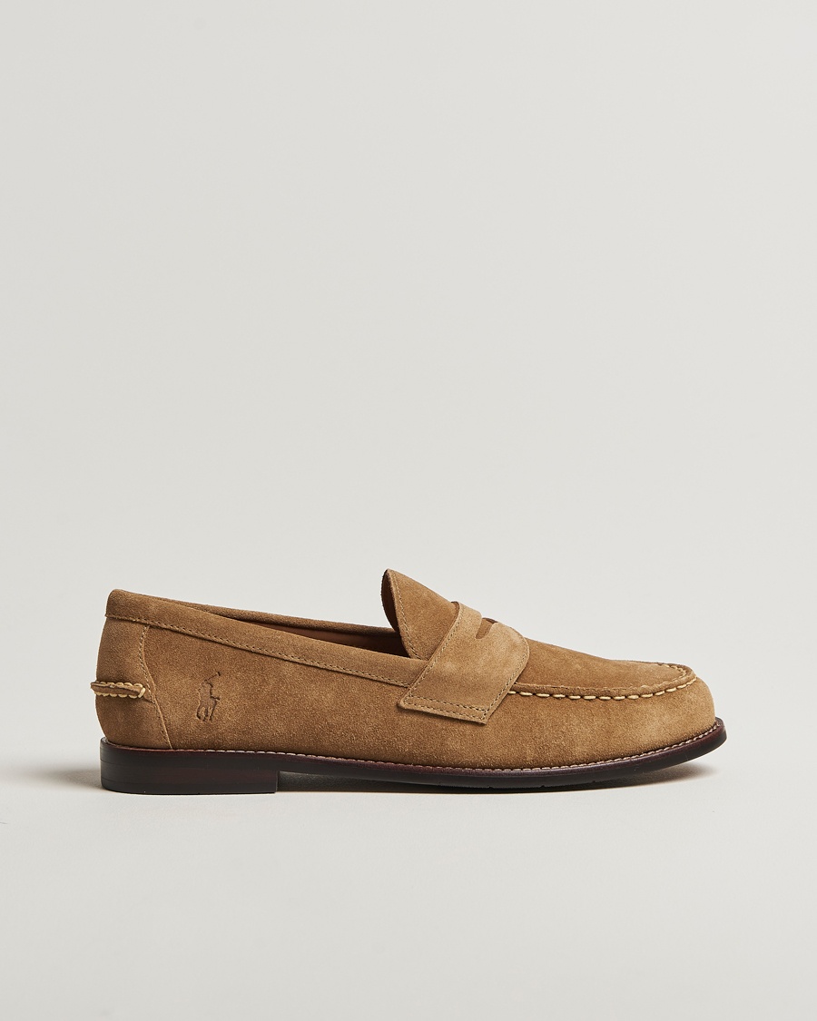 Herre | Tidsbegrenset sesongtilbud | Polo Ralph Lauren | Alston Suede Penny Loafer Desert Tan