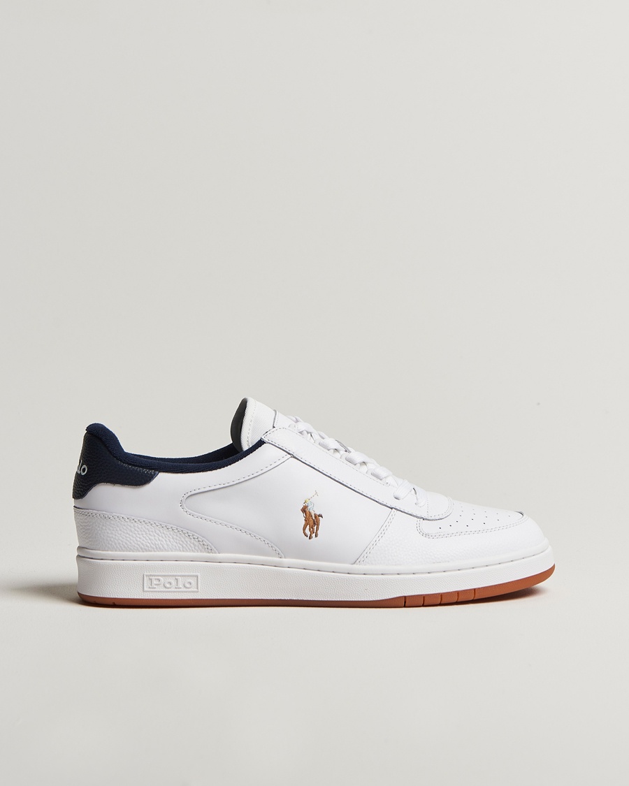Herre | Tidsbegrenset sesongtilbud | Polo Ralph Lauren | CRT Leather Sneaker White/Navy