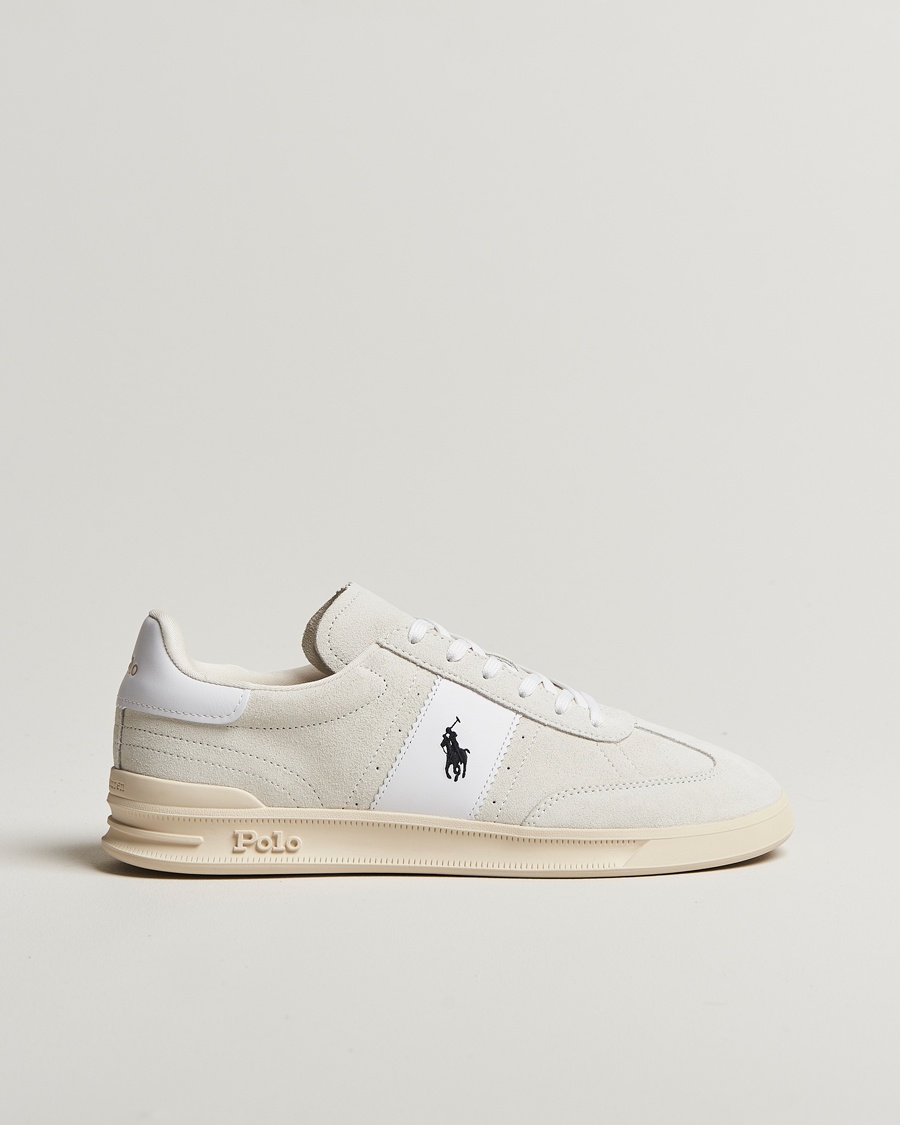 Herre | Tidsbegrenset sesongtilbud | Polo Ralph Lauren | Aera Suede Sneaker Bianco/White