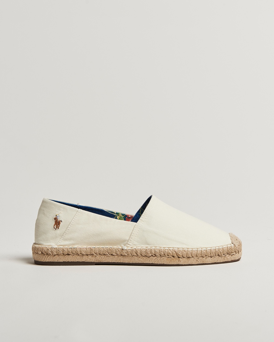 Herre | Tidsbegrenset sesongtilbud | Polo Ralph Lauren | Cevio Washed Canvas Espadrilles Cream