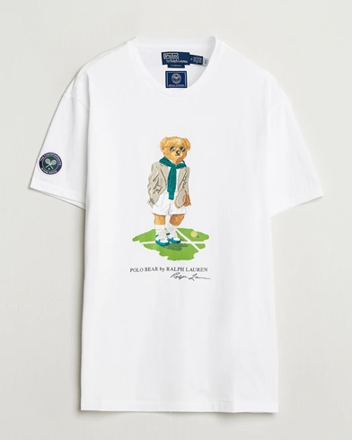 Herre | Kortermede t-shirts | Polo Ralph Lauren | Wimbledon Bear T-Shirt Ceramic White