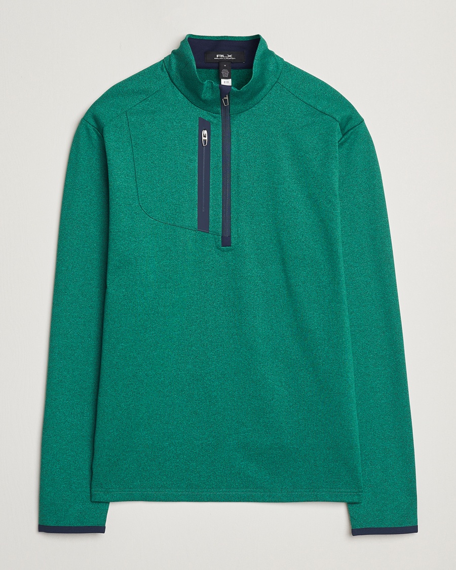 Herre | Gensere | RLX Ralph Lauren | New Lux Performance Half Zip Vermont Green Heather