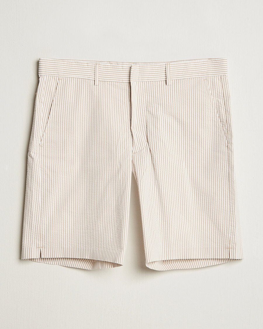Herre | Shorts | RLX Ralph Lauren | Seersucker Shorts Classic Khaki/Ceramic White