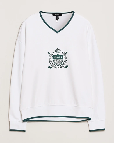 Herre | Lojalitetstilbud | RLX Ralph Lauren | Active Sweatshirt Ceramic White/Kelly Green