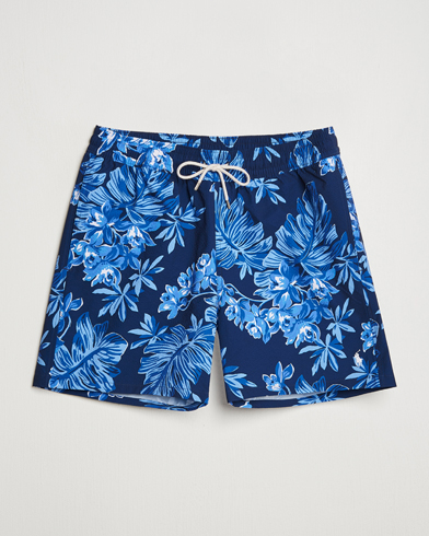 Herre | Badeshorts | Polo Ralph Lauren | Recycled Traveler Seersucker Swimshorts Blue Tropical