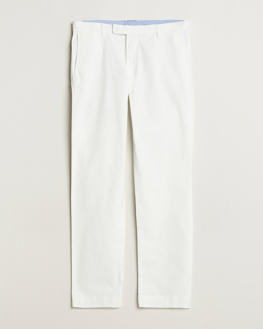 Herre | Bukser | Polo Ralph Lauren | Slim Fit Stretch Chinos Deckwash White