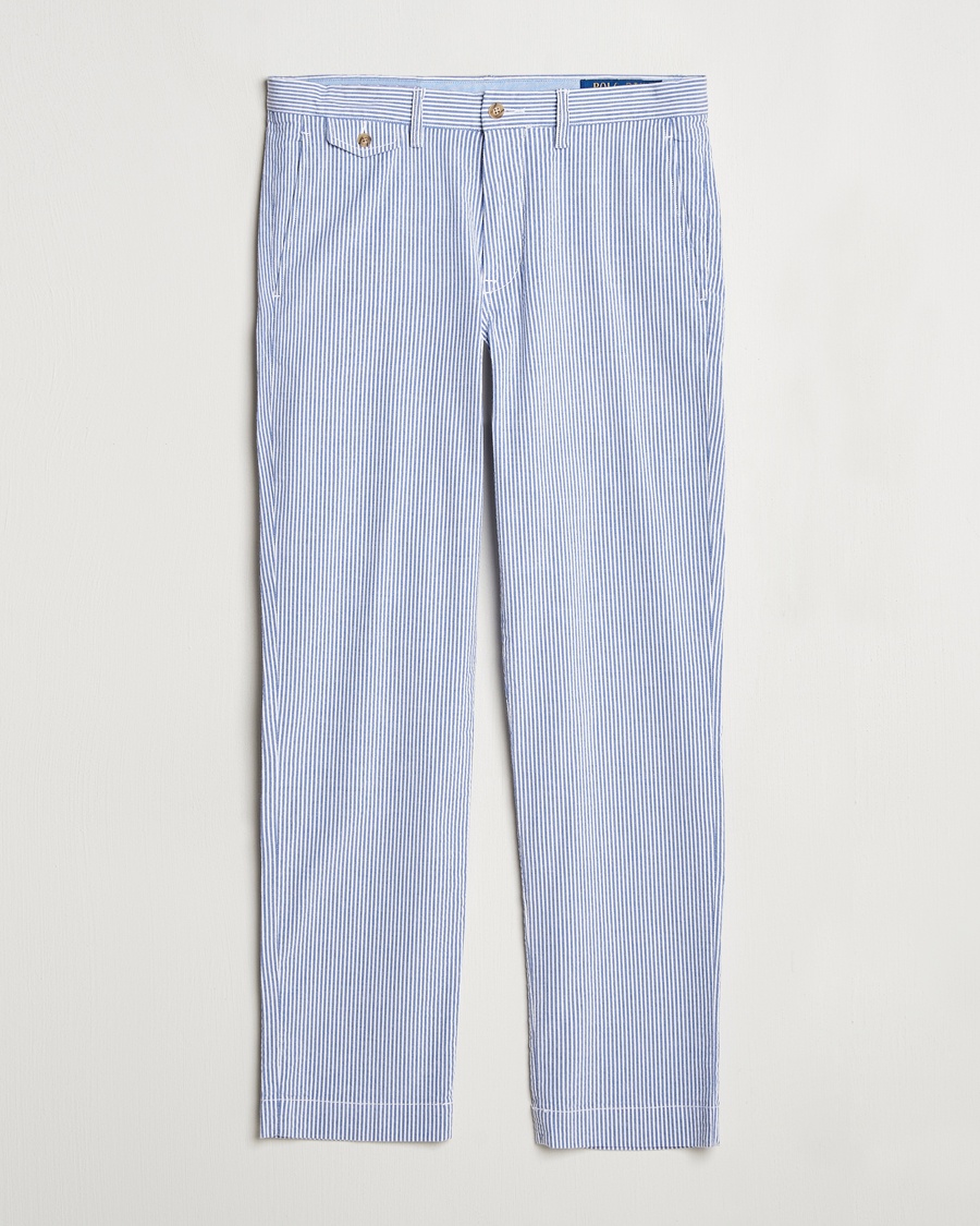Herre | Bukser | Polo Ralph Lauren | Bedford Seersucker Pants Blue/White