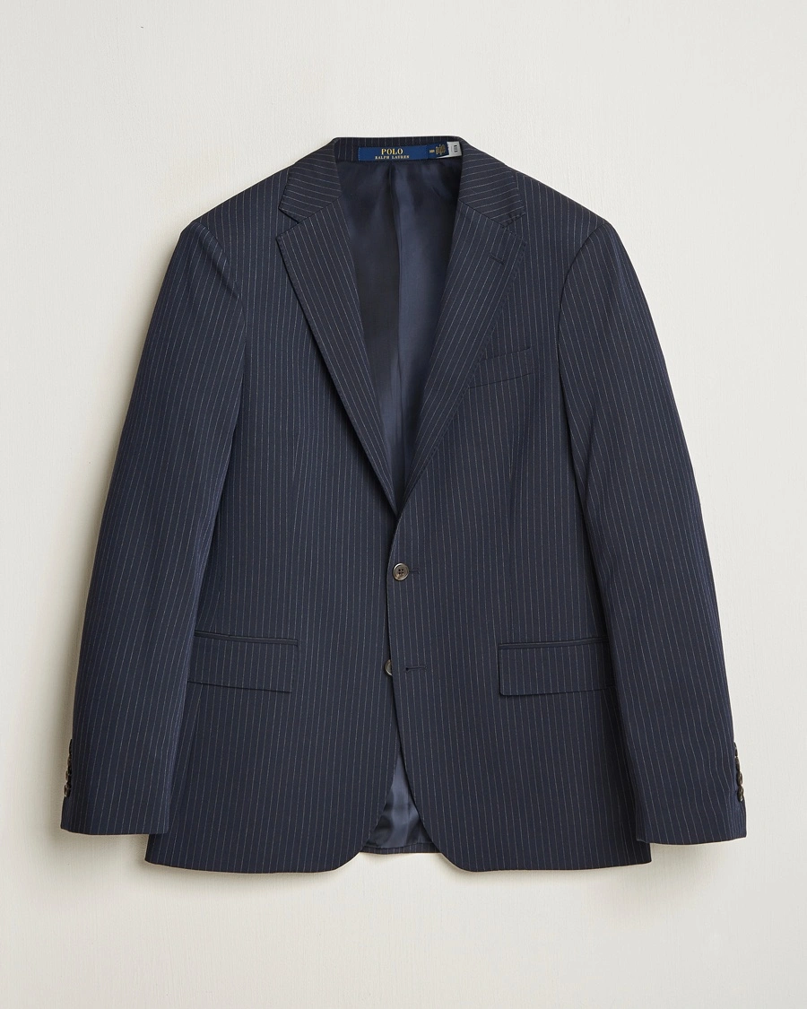 Herre | | Polo Ralph Lauren | Twill Pinstriped Suit Jacket Navy/Grey