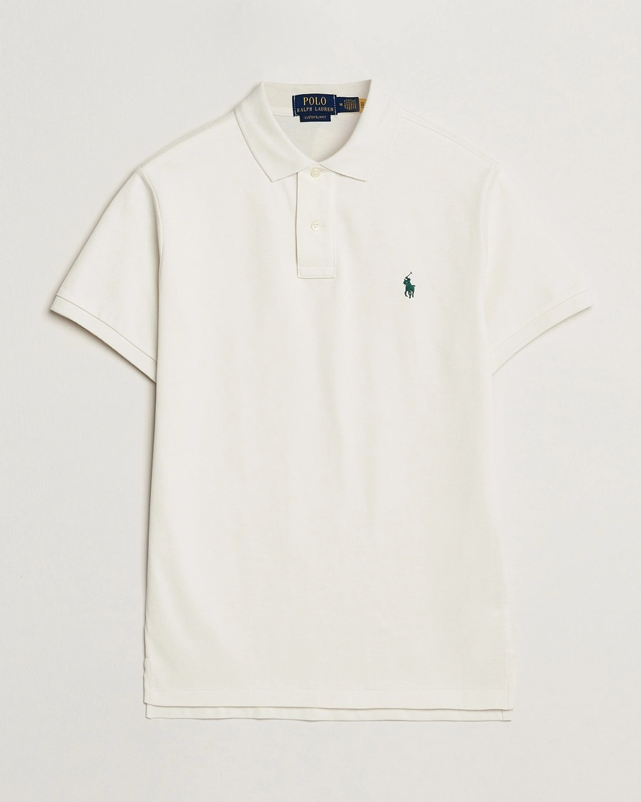 Herre | Pikéer | Polo Ralph Lauren | Custom Slim Fit Polo Antique Cream
