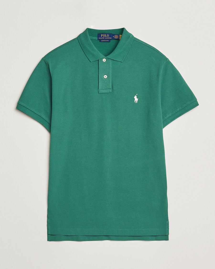 Polo Ralph Lauren Custom Slim Fit Polo Antique Green – Grønn