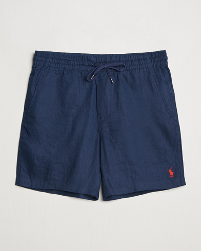 Herre | Tidsbegrenset sesongtilbud | Polo Ralph Lauren | Prepster Drawstring Linen Shorts Newport Navy