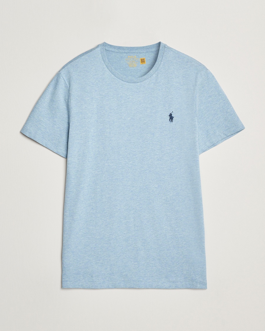 Herre | T-Shirts | Polo Ralph Lauren | Crew Neck T-Shirt Modern Blue Heather