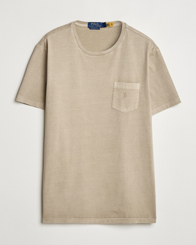 Herre | T-Shirts | Polo Ralph Lauren | Crew Neck Pocket T-Shirt Olive