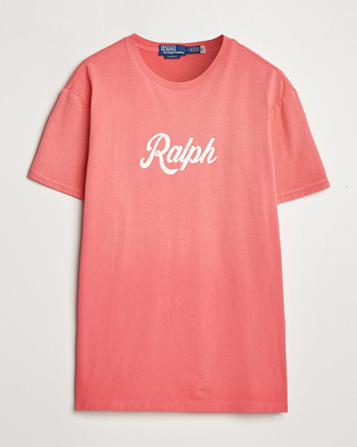 Herre | T-Shirts | Polo Ralph Lauren | Printed Ralph T-Shirt Pale Red