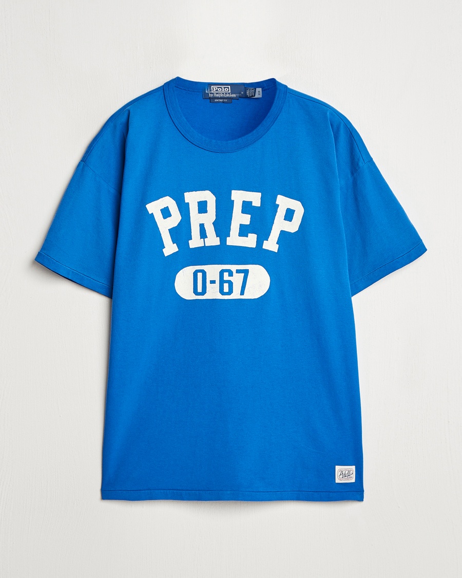 Herre | T-Shirts | Polo Ralph Lauren | Vintage Crew Neck T-Shirt Heritage Blue