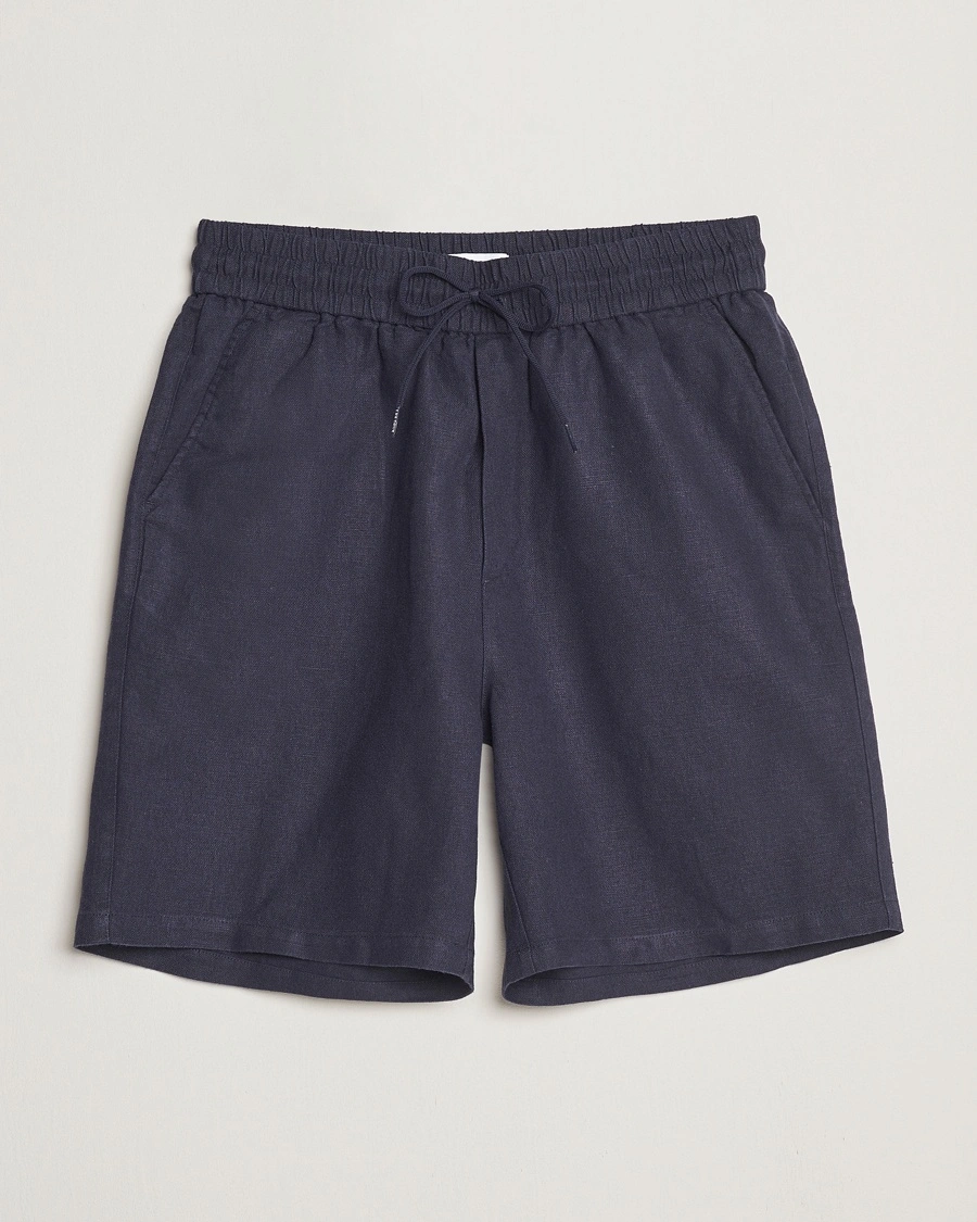 Herre | Linshorts | LES DEUX | Otto Linen Shorts Navy