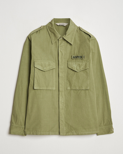 Herre | Moderne jakker | Aspesi | Cotton Field Shirt Military