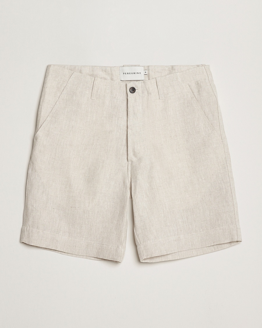 Herre | Shorts | Peregrine | Grange Linen Shorts Natural
