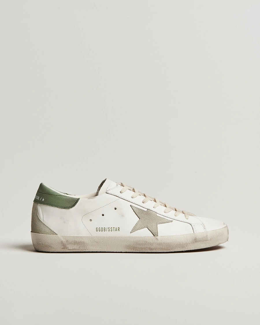 Herre | | Golden Goose | Super-Star Sneakers White/Green