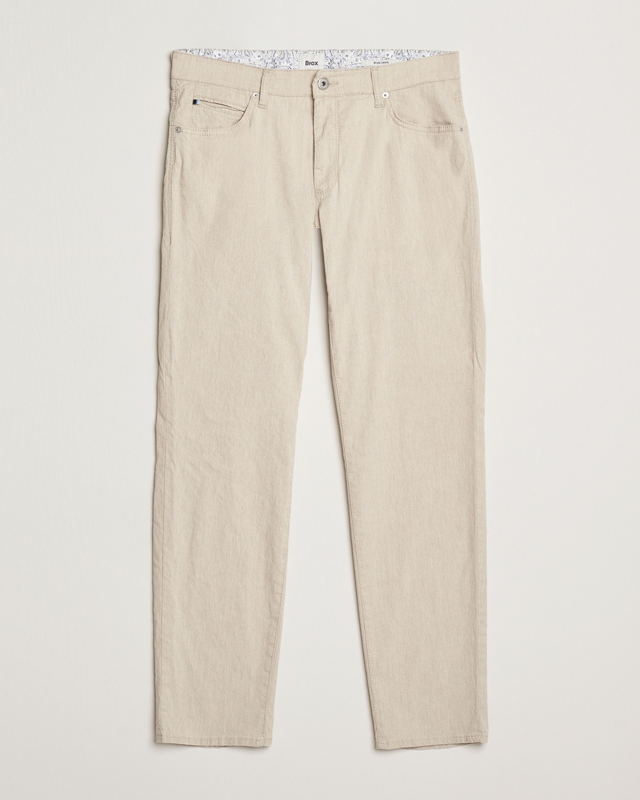 Herre | Bukser | Brax | Cadiz Linen-Flex 5-Pocket Pants Beach