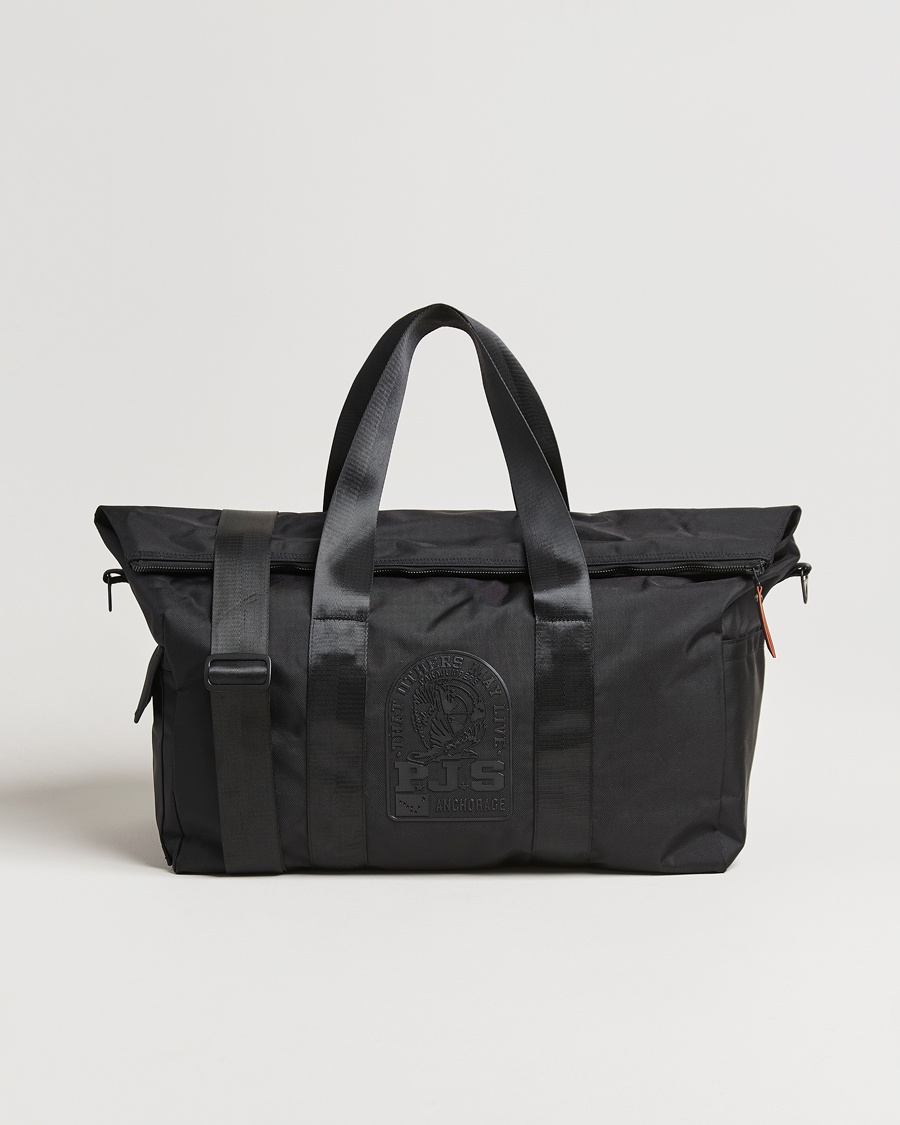 Herre | Vesker | Parajumpers | Nylon Canvas Weekender Bag Black