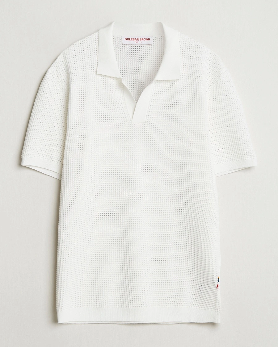 Herre | Orlebar Brown | Orlebar Brown | Roddy Mesh Polo White