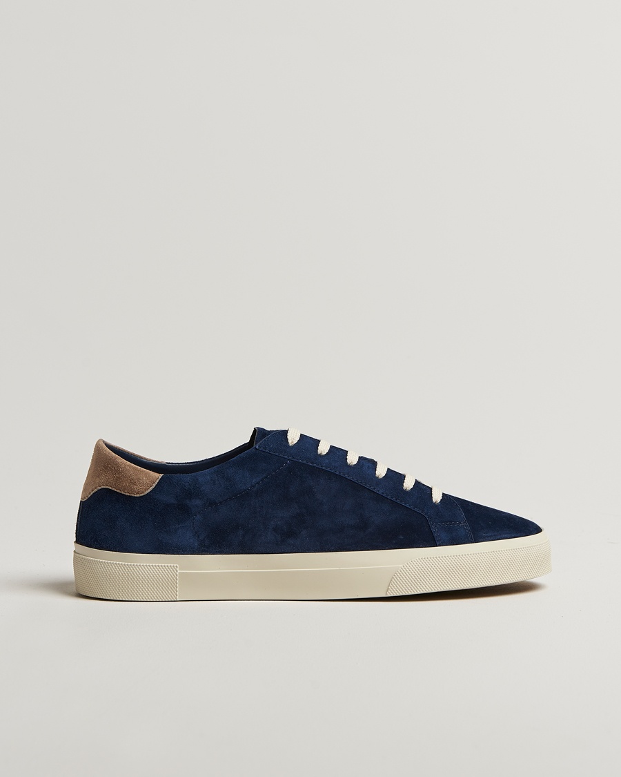 Herre | Sneakers med lavt skaft | Brunello Cucinelli | Low Top Sneakers Navy Suede
