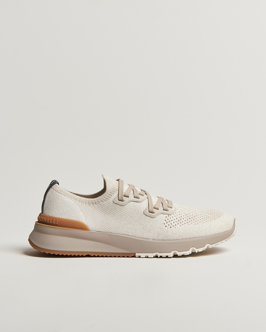 Herre | | Brunello Cucinelli | Mesh Running Sneakers Beige
