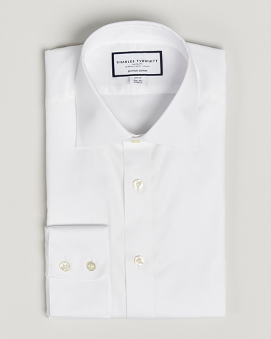 Charles Tyrwhitt Egyptian Cotton Twill Shirt White – Hvit