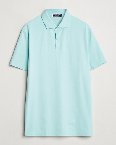 Herre | Kortermet piké | Charles Tyrwhitt | Short Sleeve Cotton Pique Polo Aqua