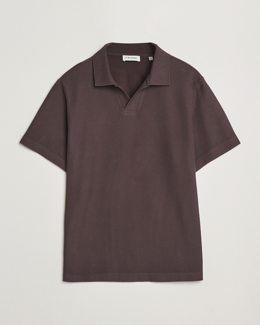 Herre | Pikéer | FRAME | Jacquard Polo Brown