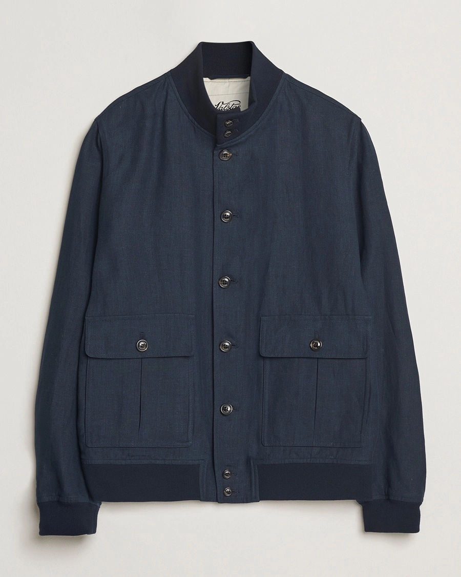 Valstar Valstarino Linen Jacket Navy – Blå