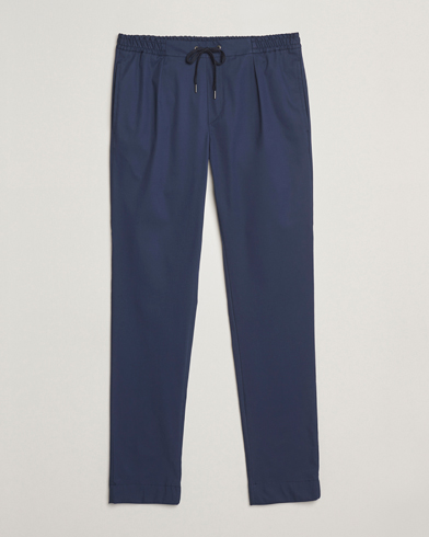 Herre | Bukser | Ralph Lauren Purple Label | Soft Cotton Drawstring Pants Navy