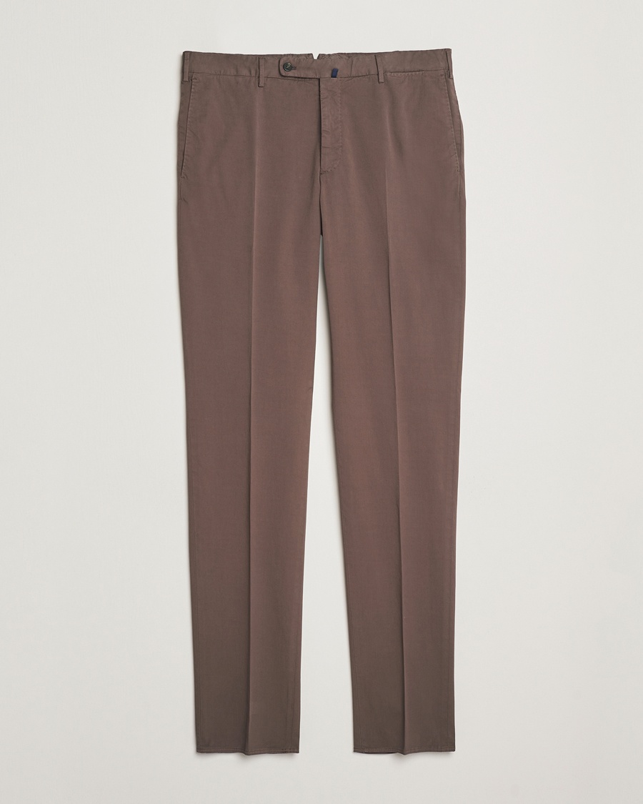 Herre | Incotex | Incotex | Regular Fit Comfort Chinos Brown