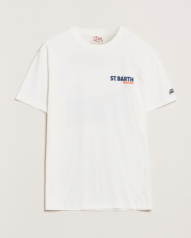 Herre | | MC2 Saint Barth | Printed Cotton T-Shirt St Barth Addicted
