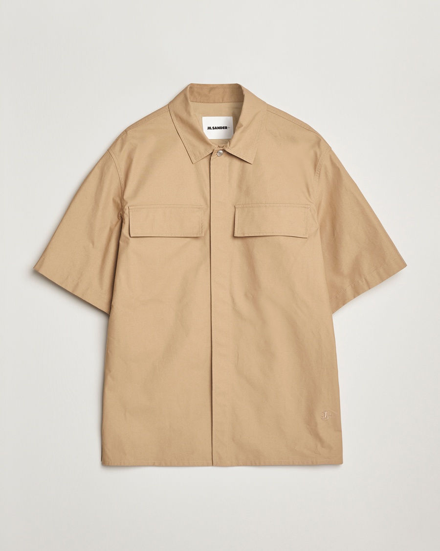 Herre | Kortermede skjorter | Jil Sander | Short Sleeve Pocket Shirt Khaki