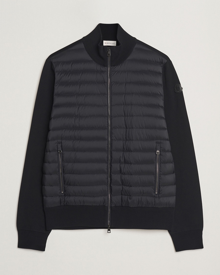 Herre | | Moncler | Hybrid Zip Cardigan Black