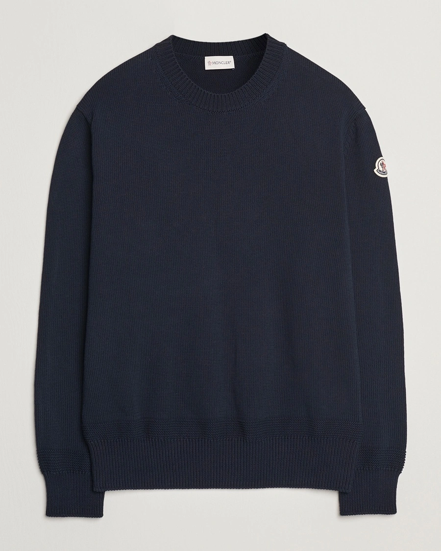 Herre | Pullovers rund hals | Moncler | Crew Neck Sweater Navy