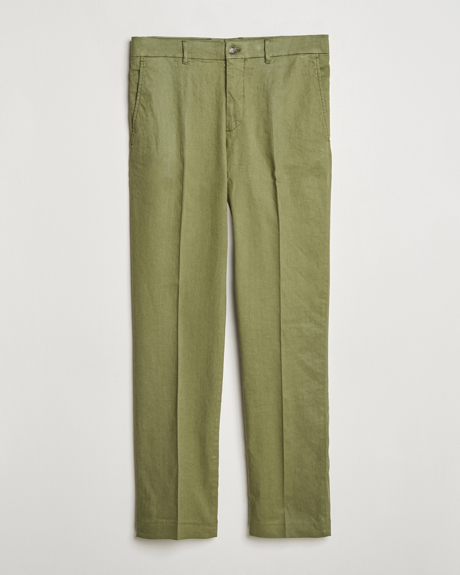 J.Lindeberg Lois Linen Stretch Pants Olivinie – Grønn