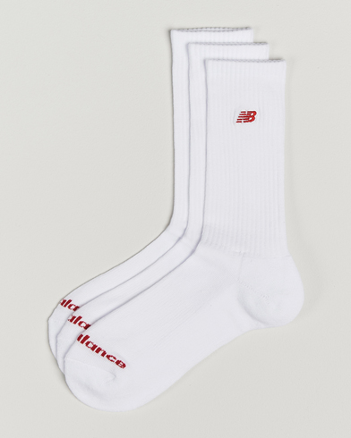 Herre | Nytt i butikken | New Balance | 3-Pack Patch Logo Socks White
