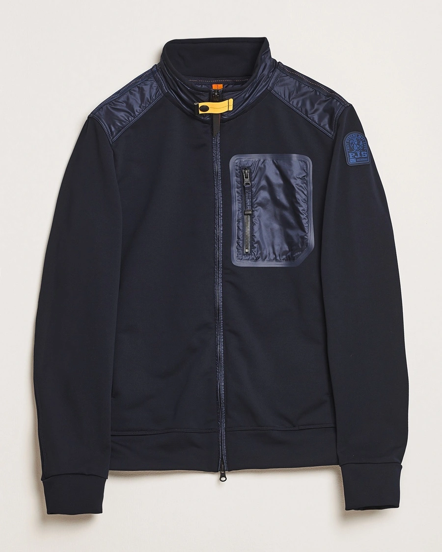 Herre | Jakker | Parajumpers | London Hybrid Fleece Jacket Blue Navy
